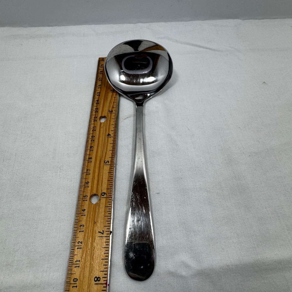 Cambridge 18/8 Stainless Steel Gravy Ladle Serving Spoon Polished Korea 7 Inch